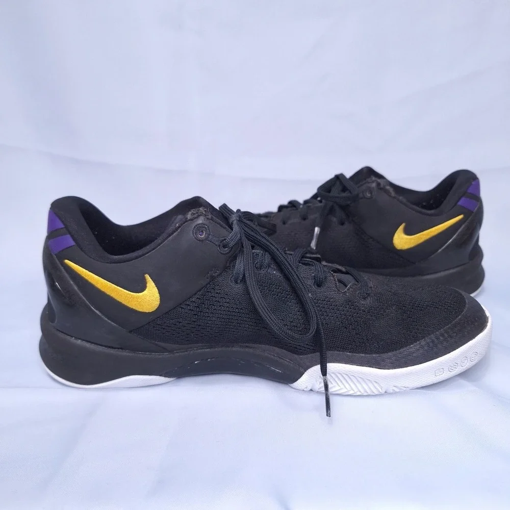 Nike Kobe 8 Protro Lakers Away Black Gold FN0266-002‎ Youth 7Y Women 8.5 EUR 40
